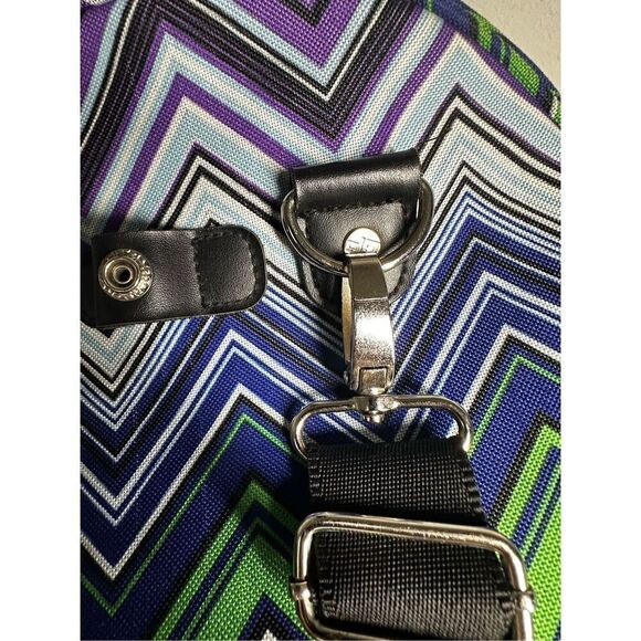 Calpak Duffel Weekend Bag Orange Green See Description - Picture 12 of 15